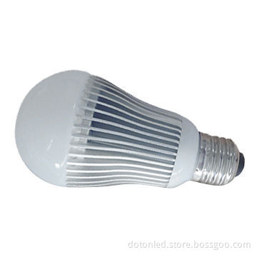 E27 LED Bulb with 6W Power, 400 to 500lm Luminous Flux, Aluminum Extrusion and UL/CE/RoHS Mark